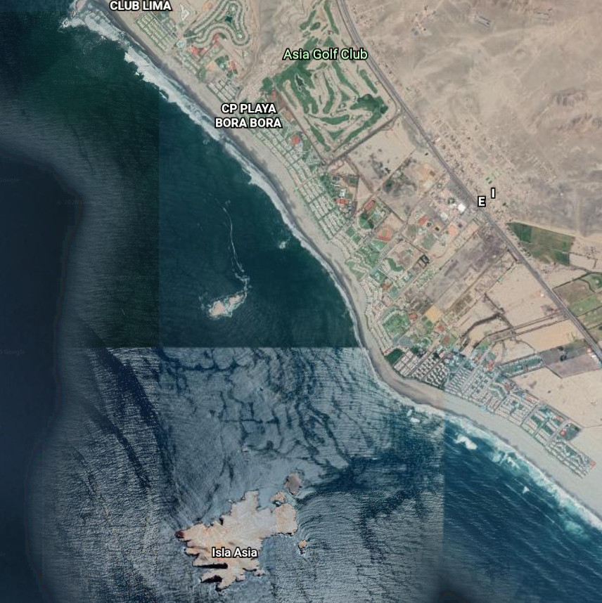 00 Imagine Google Earth - Playa de Asia - Zona de Condominios y Clubes Habitacionales