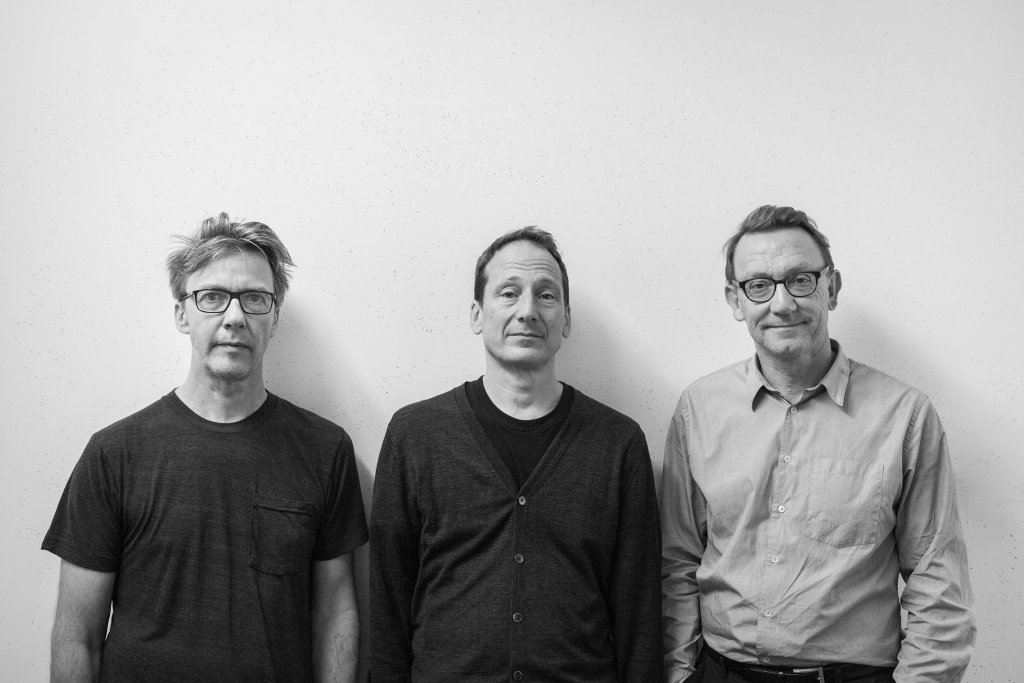 British Pavilion Curators 2018, Marcus Taylor, Adam Caruso, Pater St John and Marcus Taylor © British Council, photo by Lucia Sceranková