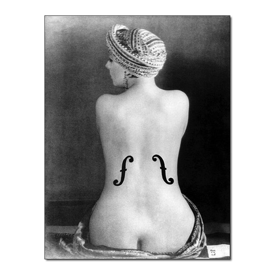 „Le Violon d' Ingres", May Ray, 1924 (sursa www.manray.net)