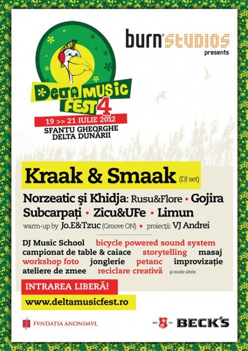 In premiera in Romania: concerte sustinute prin pedalare pe biciclete la Delta Music Fest 2012