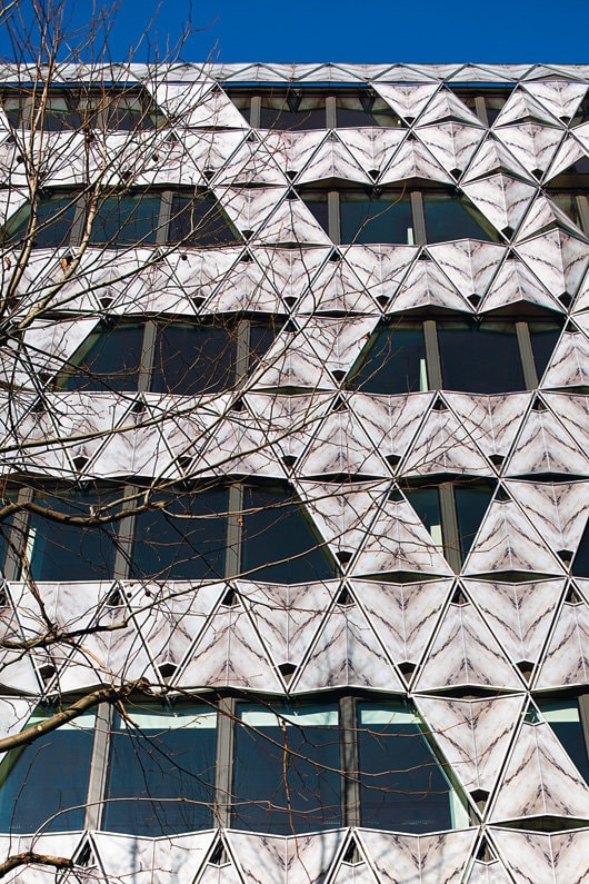 Origami building. Manuelle Gautrand