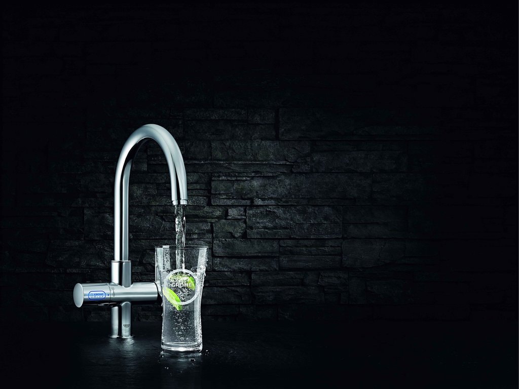 GROHE BLUE - baterie de bucătărie care îți oferă apă minerală filtrată direct de la robinet