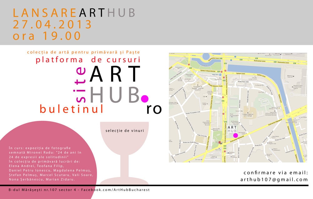 Lansare site, buletin, cursuri şi mini-librărie la ART HUB!