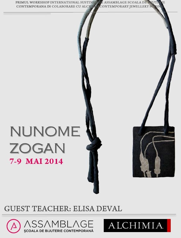 “Nunome zogan”- primul curs international susţinut de Assamblage Şcoala de Bijuterie Contemporană